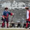 Vestido a carater no forte de San Marcos, em St Augustine, na Flórida - EUA